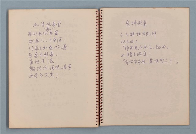 主要名稱：空門聯立方程式等詩作手稿（筆記本）圖檔，第35張，共41張