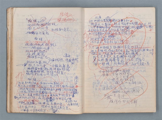 主要名稱：刑鞭吻上了我的臉等手稿（筆記本）圖檔，第15張，共92張