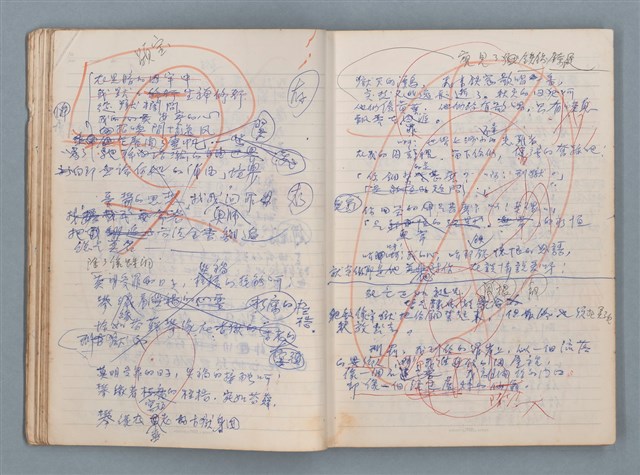 主要名稱：刑鞭吻上了我的臉等手稿（筆記本）圖檔，第18張，共92張