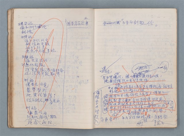 主要名稱：刑鞭吻上了我的臉等手稿（筆記本）圖檔，第24張，共92張