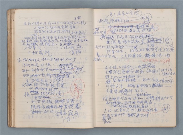 主要名稱：刑鞭吻上了我的臉等手稿（筆記本）圖檔，第28張，共92張