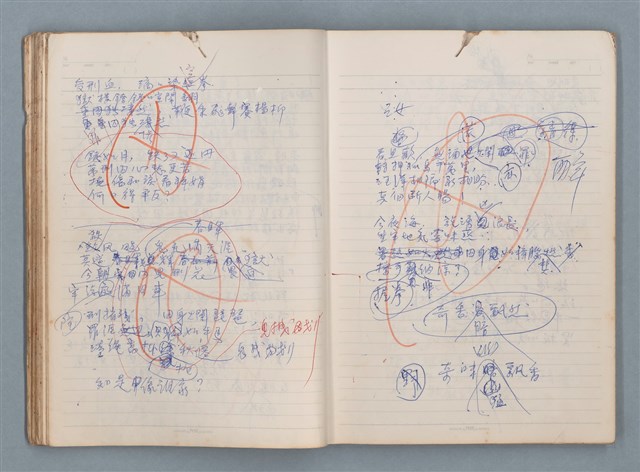 主要名稱：刑鞭吻上了我的臉等手稿（筆記本）圖檔，第32張，共92張