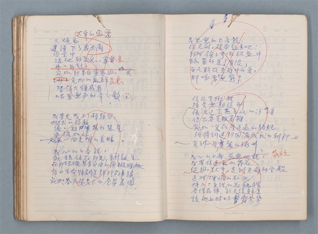 主要名稱：刑鞭吻上了我的臉等手稿（筆記本）圖檔，第35張，共92張