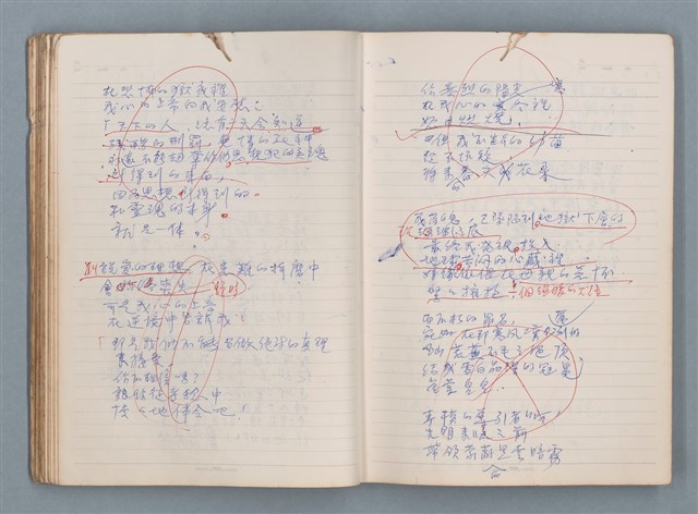 主要名稱：刑鞭吻上了我的臉等手稿（筆記本）圖檔，第36張，共92張