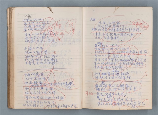 主要名稱：刑鞭吻上了我的臉等手稿（筆記本）圖檔，第39張，共92張