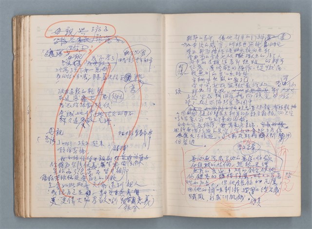 主要名稱：刑鞭吻上了我的臉等手稿（筆記本）圖檔，第47張，共92張
