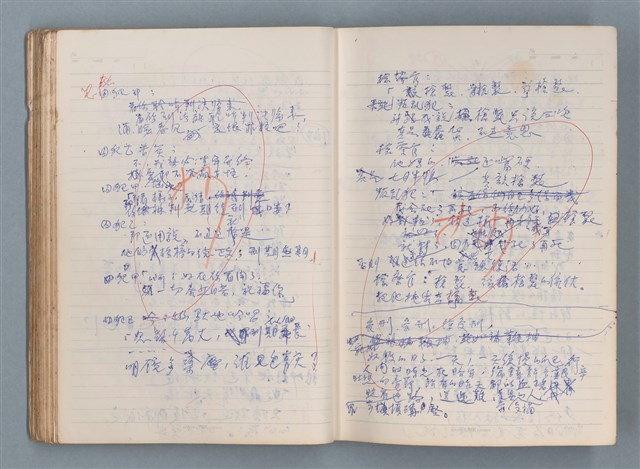 主要名稱：刑鞭吻上了我的臉等手稿（筆記本）圖檔，第54張，共92張