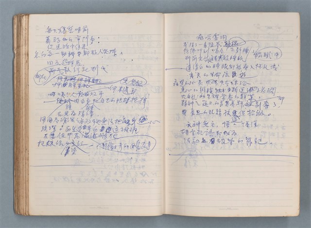 主要名稱：刑鞭吻上了我的臉等手稿（筆記本）圖檔，第56張，共92張