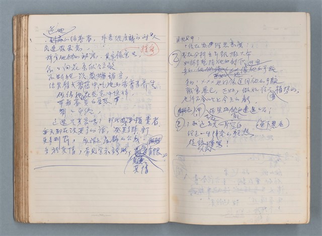 主要名稱：刑鞭吻上了我的臉等手稿（筆記本）圖檔，第57張，共92張