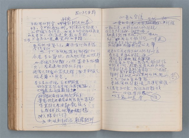 主要名稱：刑鞭吻上了我的臉等手稿（筆記本）圖檔，第78張，共92張