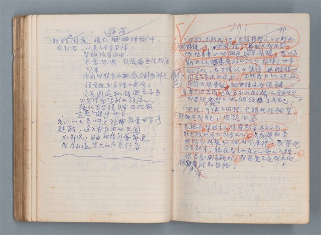 主要名稱：刑鞭吻上了我的臉等手稿（筆記本）圖檔，第79張，共92張