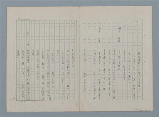 主要名稱：洪醒夫簡略寫作年表圖檔，第3張，共7張