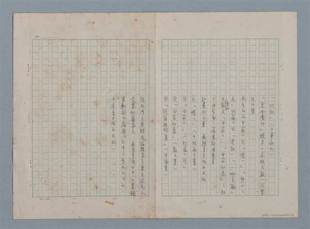 主要名稱：洪醒夫簡略寫作年表圖檔，第5張，共7張