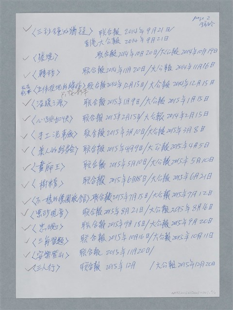 主要名稱：目次/主要名稱：鍾玲極短篇圖檔，第4張，共4張