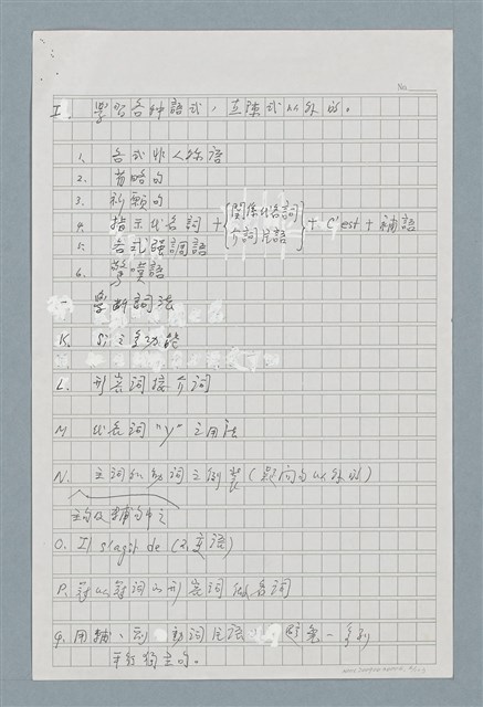 主要名稱：〈如何寫法式法文〉圖檔，第6張，共124張
