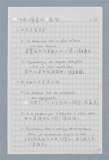 主要名稱：〈如何寫法式法文〉圖檔，第106張，共124張