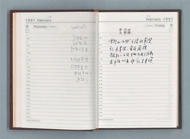 主要名稱：1987年筆記本「Rwrbery……」等篇圖檔，第5張，共49張
