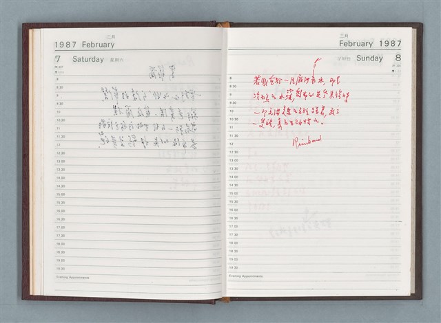 主要名稱：1987年筆記本「Rwrbery……」等篇圖檔，第6張，共49張