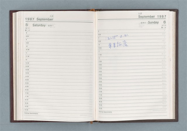 主要名稱：1987年筆記本「Rwrbery……」等篇圖檔，第22張，共49張