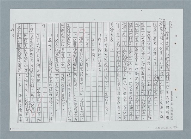 主要名稱：古邸之夜（修正稿）（影本）圖檔，第43張，共76張
