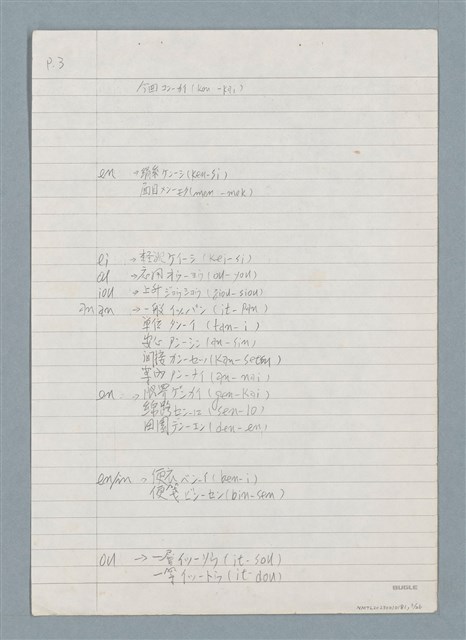 主要名稱：3. 台語鼻音韻尾和鼻化韻母的對應圖檔，第3張，共26張