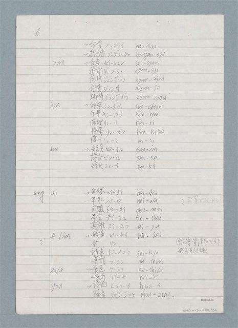 主要名稱：3. 台語鼻音韻尾和鼻化韻母的對應圖檔，第6張，共26張