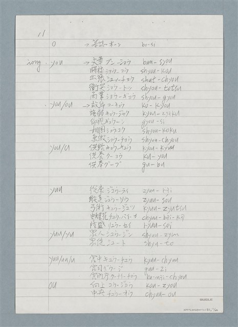 主要名稱：3. 台語鼻音韻尾和鼻化韻母的對應圖檔，第11張，共26張