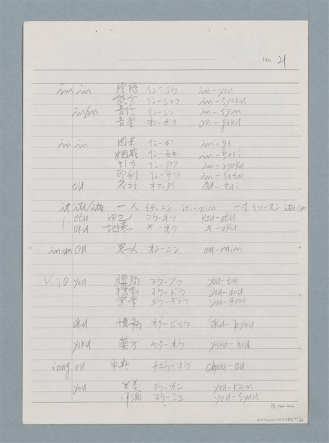 主要名稱：3. 台語鼻音韻尾和鼻化韻母的對應圖檔，第21張，共26張
