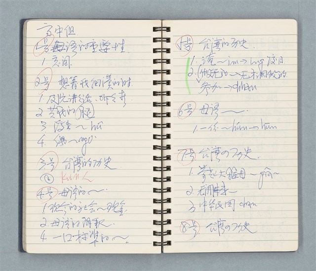 主要名稱：Cui bang ci kan（醉夢之間）（台南○誌）（藍色線圈筆記本）圖檔，第47張，共83張