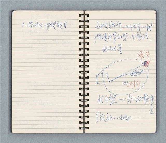 主要名稱：Cui bang ci kan（醉夢之間）（台南○誌）（藍色線圈筆記本）圖檔，第54張，共83張