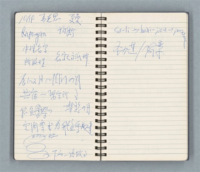 主要名稱：Cui bang ci kan（醉夢之間）（台南○誌）（藍色線圈筆記本）圖檔，第60張，共83張