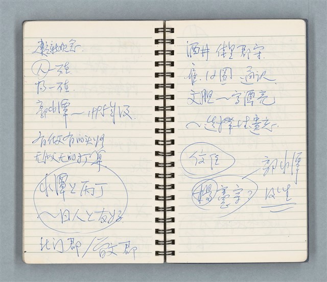 主要名稱：Cui bang ci kan（醉夢之間）（台南○誌）（藍色線圈筆記本）圖檔，第71張，共83張