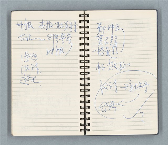 主要名稱：Cui bang ci kan（醉夢之間）（台南○誌）（藍色線圈筆記本）圖檔，第74張，共83張
