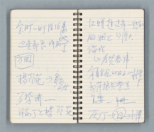 主要名稱：Cui bang ci kan（醉夢之間）（台南○誌）（藍色線圈筆記本）圖檔，第76張，共83張