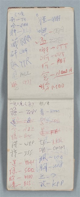 主要名稱：隨筆筆記（雲光孔雀藍底花瓶計算本）圖檔，第4張，共85張
