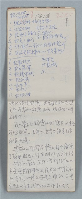主要名稱：隨筆筆記（雲光孔雀藍底花瓶計算本）圖檔，第14張，共85張