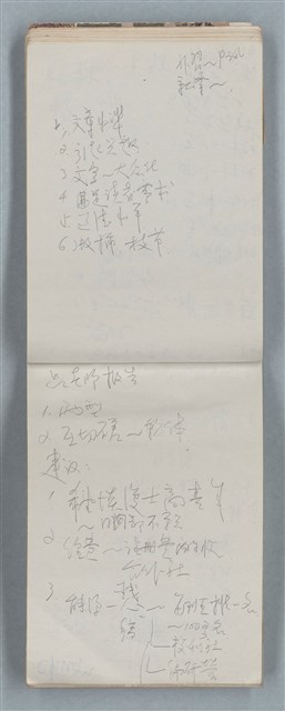 主要名稱：隨筆筆記（雲光孔雀藍底花瓶計算本）圖檔，第34張，共85張