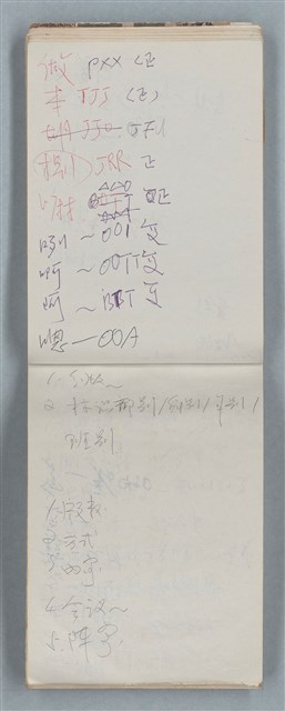 主要名稱：隨筆筆記（雲光孔雀藍底花瓶計算本）圖檔，第37張，共85張