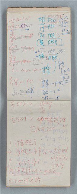 主要名稱：隨筆筆記（雲光孔雀藍底花瓶計算本）圖檔，第40張，共85張