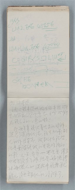 主要名稱：隨筆筆記（雲光孔雀藍底花瓶計算本）圖檔，第53張，共85張