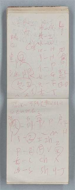 主要名稱：隨筆筆記（雲光孔雀藍底花瓶計算本）圖檔，第62張，共85張