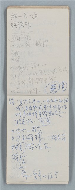 主要名稱：隨筆筆記（雲光孔雀藍底花瓶計算本）圖檔，第71張，共85張