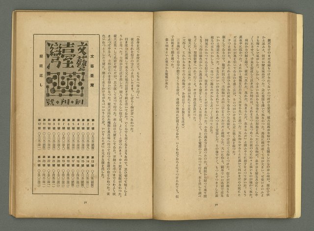 期刊名稱：文藝臺灣4卷6号通卷24号〈10月号〉/副題名：短篇小說特輯圖檔，第37張，共62張