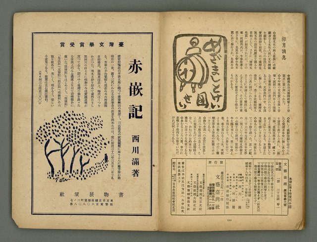 期刊名稱：文藝臺灣5卷6號通卷30號（陽春特別號）/副題名：短篇小說特輯圖檔，第64張，共66張