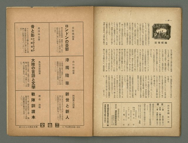 期刊名稱：民俗台灣創刊號（1卷1號）圖檔，第26張，共30張