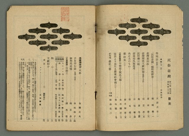 期刊名稱：民俗臺灣3卷4號圖檔，第4張，共36張