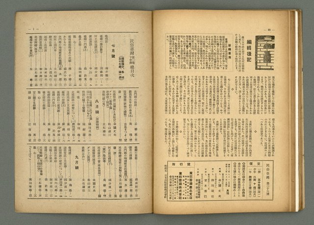 期刊名稱：民俗臺灣3卷8號圖檔，第30張，共34張