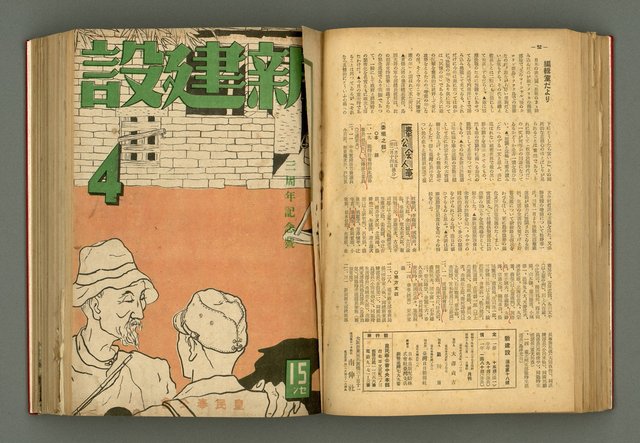 主要名稱：新建設、旬刊台新、台灣藝術等期刊多期數合訂本圖檔，第137張，共331張