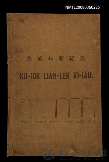 主要名稱：KŪ IOK LIÂN-LE̍K KÍ-IÀU/其他-其他名稱：舊約年歷紀要的藏品圖