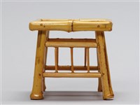 迷你竹家具－餐桌椅-四方桌藏品圖，第1張